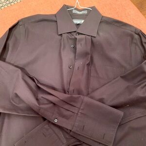 Nordstrom black French cuff shirt